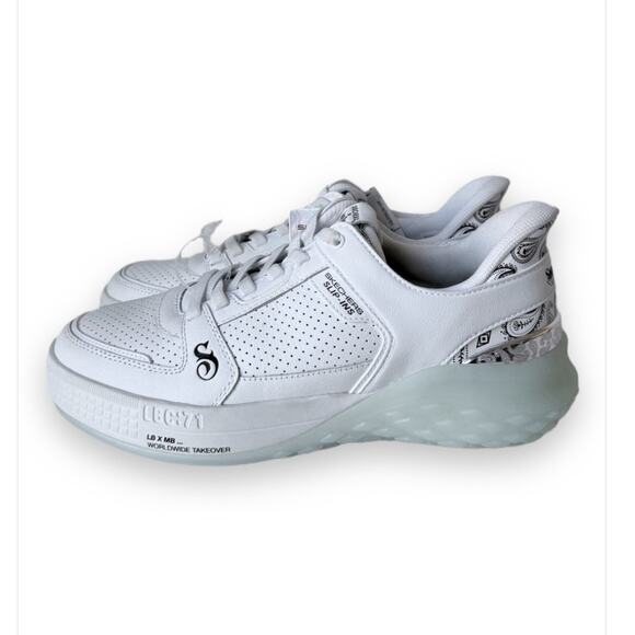 SKECHERS Snoop Dogg Sizzle Slip-ins White Sneaker Men's size 9.5 NWT